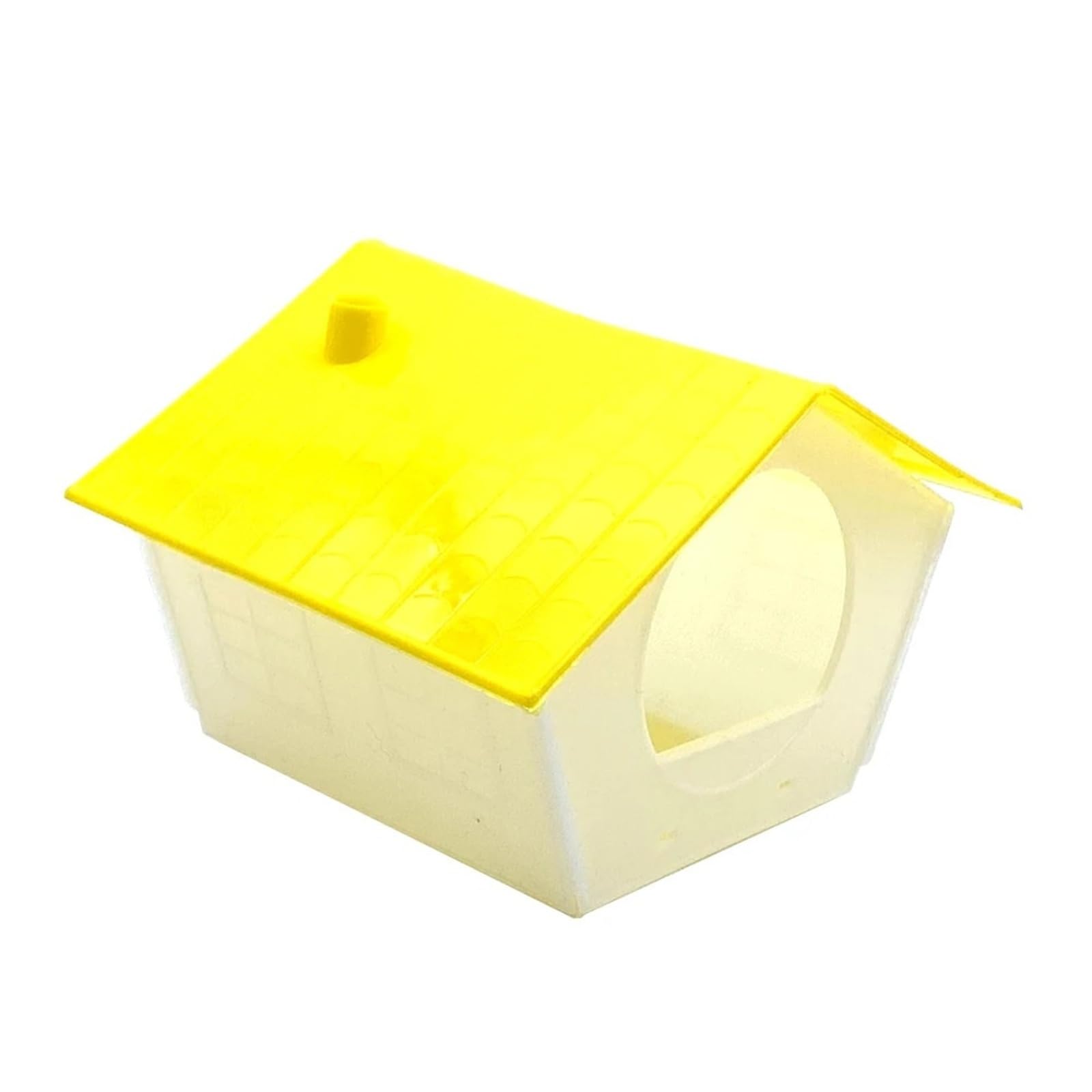 Parrot Cage House Plastic Nest Bird Cage House Parrot Parakeet Budgie Cockatiel Decorative Pet Bedroom Supplies(Yellow)