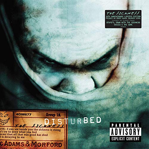 Album Art for The Sickness 20th Anniversary Edition (Limited Edition) (Black Clouds Colored Vinyl) by Disturbed