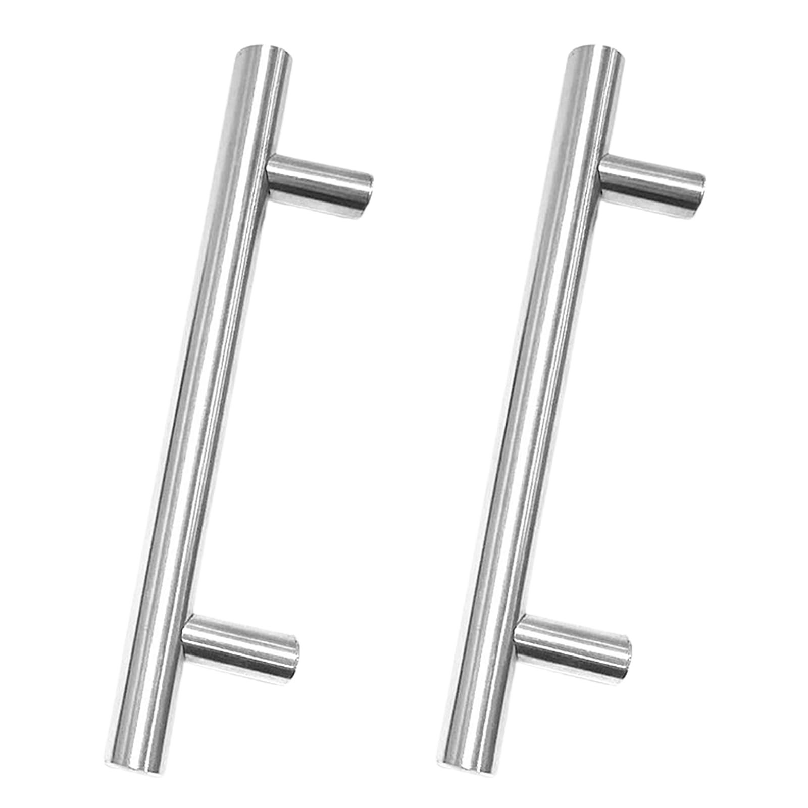 MNFPSJB 2 Pack Kitchen Cupboard Handles Stainless Steel Door Brushed Cabinet Wardrobe Drawer (Hole Centre 128mm)