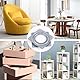 4 Zoll Platz Lazy Susan Turntable Bearings Galvanized Steel Rotating Bearing Schwenkplatte für TV Rack Computer Monitor Plattenspieler