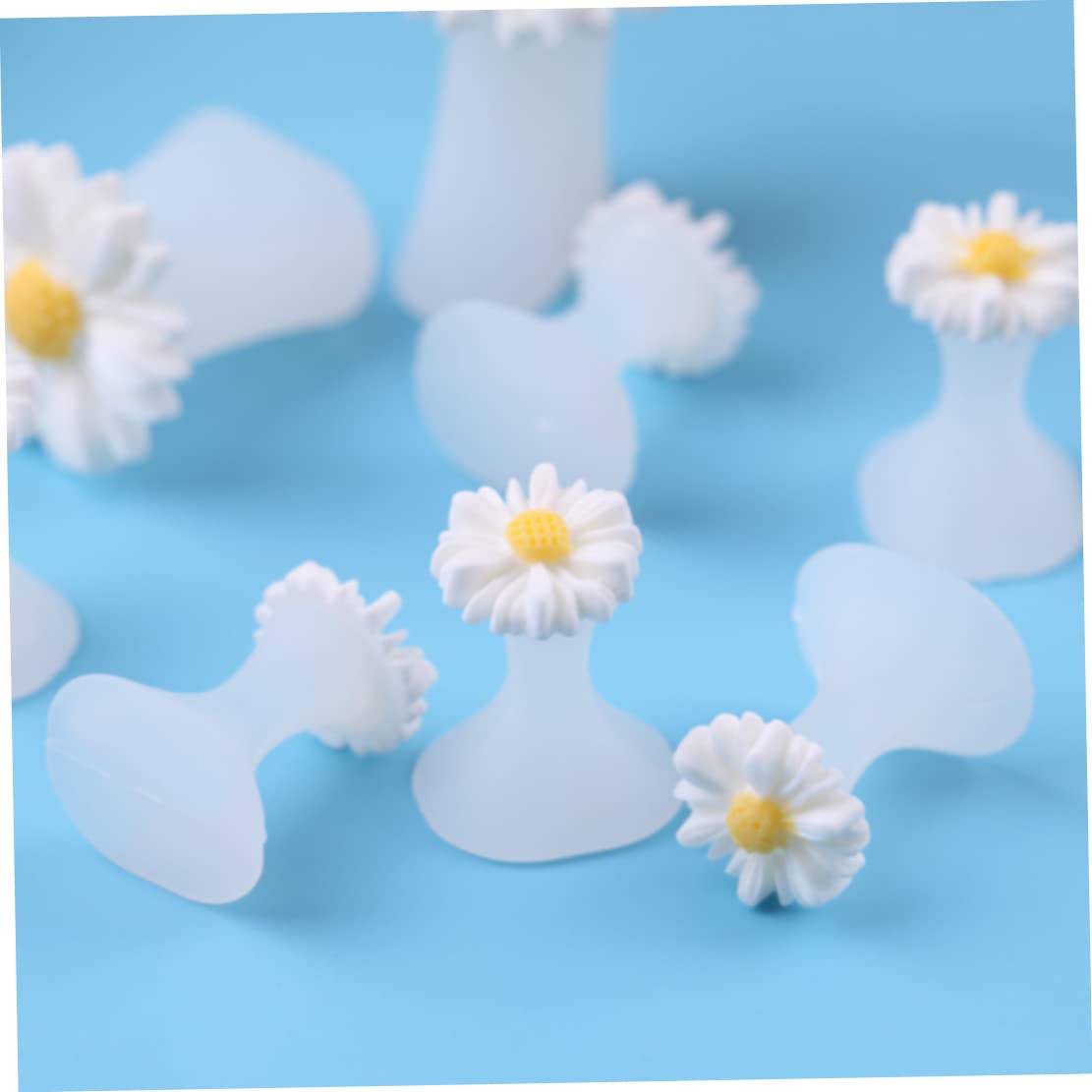 Separatore per unghie dei piedi in silicone Distanziatore per barelle per dita dei piedi Divisore per dita dei piedi a margherita Strumento per manicure per pedicure 8 pezzi Distanziatori per dita dei
