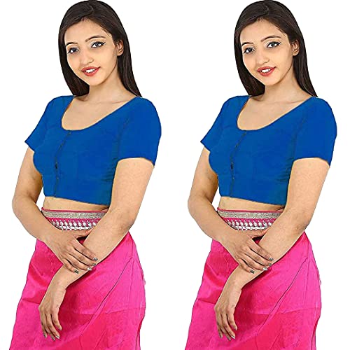 Image of Namita Women's Rubia Cotton Solid Half Sleeve Blouse