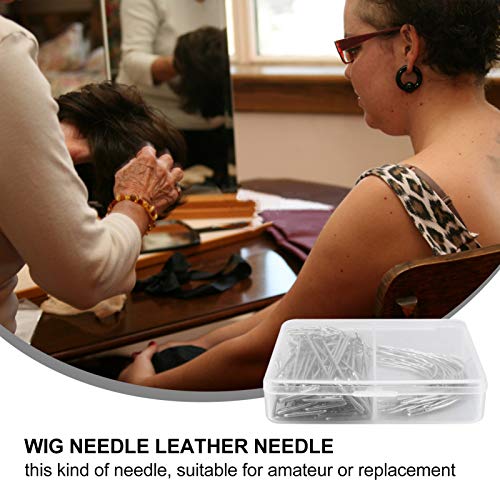 PIXNOR Peruca T Pino Aço C Cabelo Curvo Tecer Agulhas Peruca Fazendo Alfinetes Agulhas Definido para