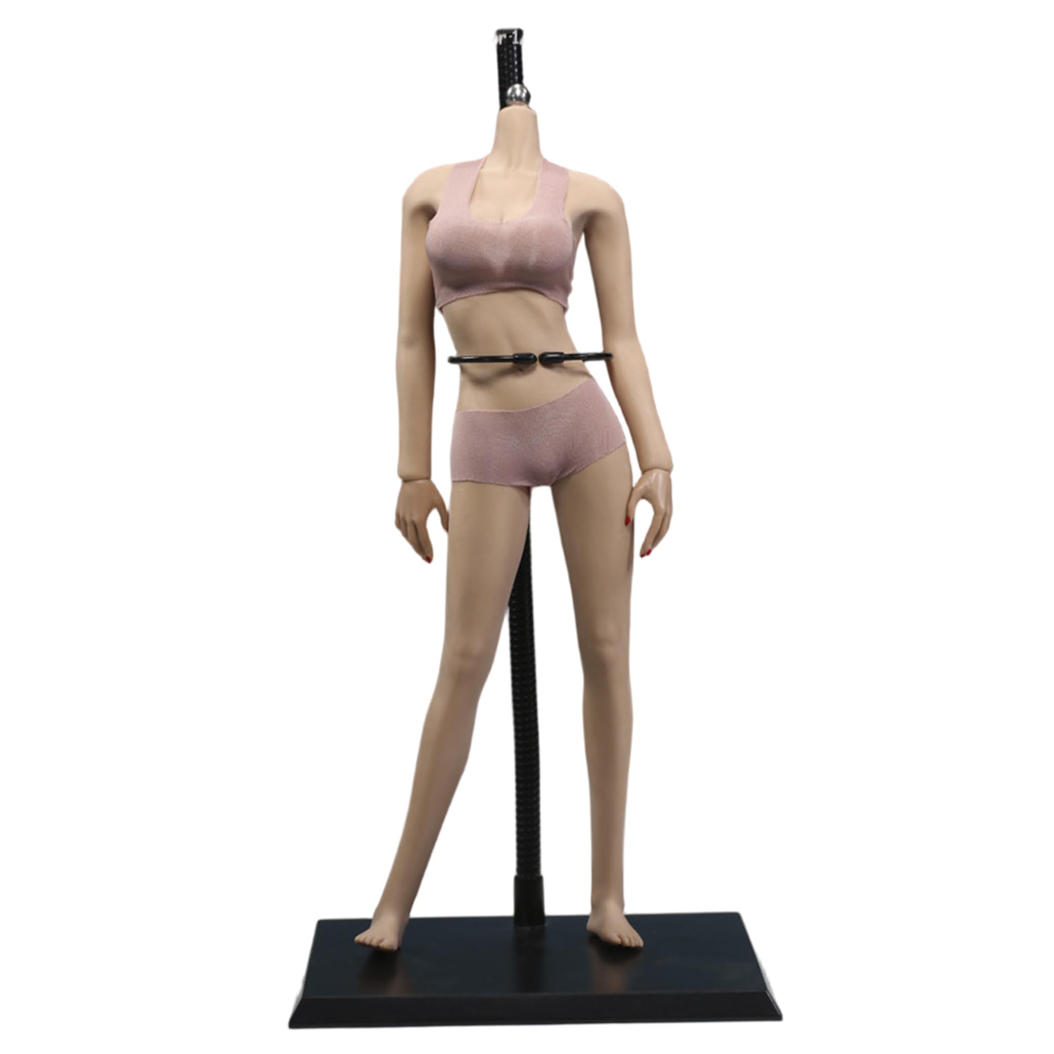 NASSMOSSE Doll Body, Large Bust 1/6 Scale Female Doll, Super Flexible Action Figure Body for Collection, Wheat Color