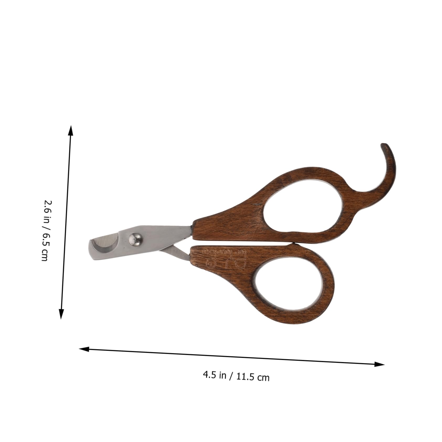 Hemoton 1Pc Pet Nail Trimmer with Ergonomic Wooden Handle Dog Cat Nail Cutter for and Comfortable Grooming for Easy Nail Care
