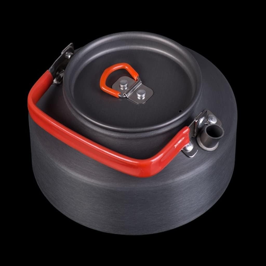 Kettle stovetop Portable Teakettle 1.1l Camping Tea Coffee Kettle Lightweight with Silicone Handle Teapot Aluminum Outdoor Hiking Gear Efficient