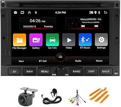Android Stereo Radio for Peugeot 3008 5008 2009-2016, Biorunn 7 Inch GPS Navi Car-Play Android Auto Upgrade Blue-Tooth RDS Head Unit 2GB RAM 64GB ROM