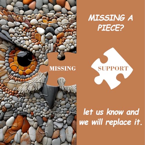 Rompecabezas Puzzles Animal Búho 10 años miniatura 7
