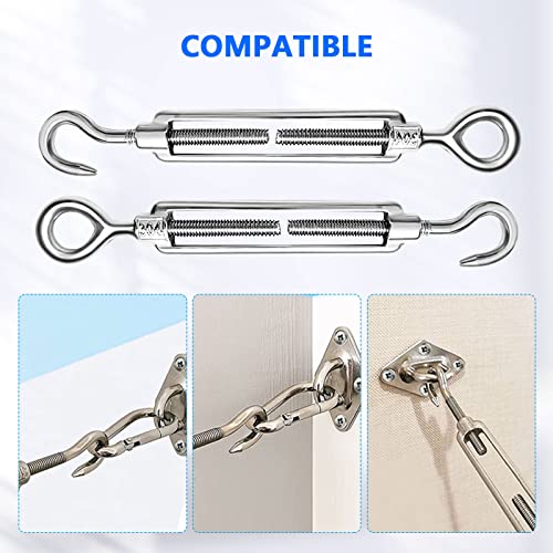 DIFCUL M4 Tenditore Acciaio, 6 Pezzi Tenditore in