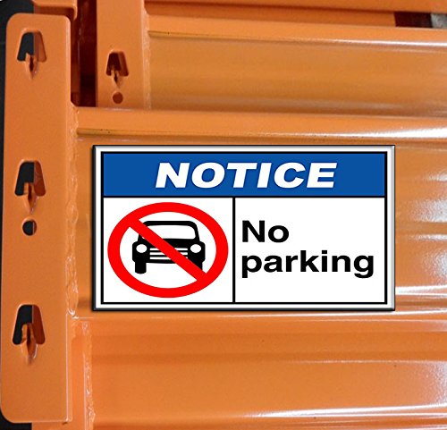 Image of Fastasticdeals No Parking Notice OSHA /ANSI Safety Magnets Magnetic Signs-Qty 2-9 x 12 Inches