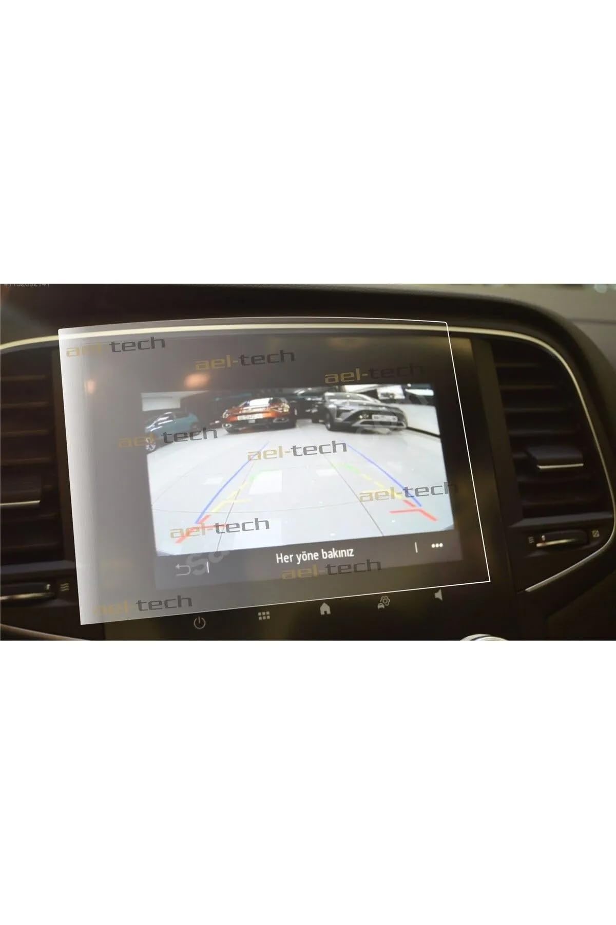ael-tech Renault Megane Touch ve Icon 7 inç Navigasyon uyumlu Nano Ekran Koruyucu 2023