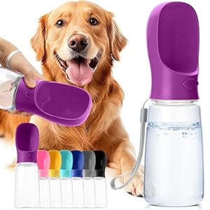 Mr Pen Dog Water Bottle 19 oz Large Purple Portable Dog Water Bottle Dispenser Dog Travel Water Bottle Travel Dog Water Bottle Portable Water Bottle for Dogs On The Go Pet Water Bottle