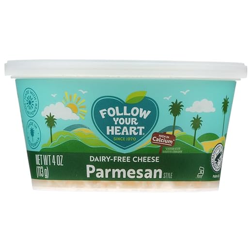 Follow Your Heart Parmesan Style Shredded Cheese Alternative, 4 Ounce -- 8 per case.