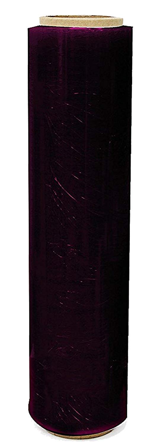 Pkge 400mm X 250m 17mu Black Pallet Stretch Shrink Wrap Roll Parcel Packing Cling Industrial Film Wrap for Moving House Wrapping Pallets and Parcels (Pack of 2)