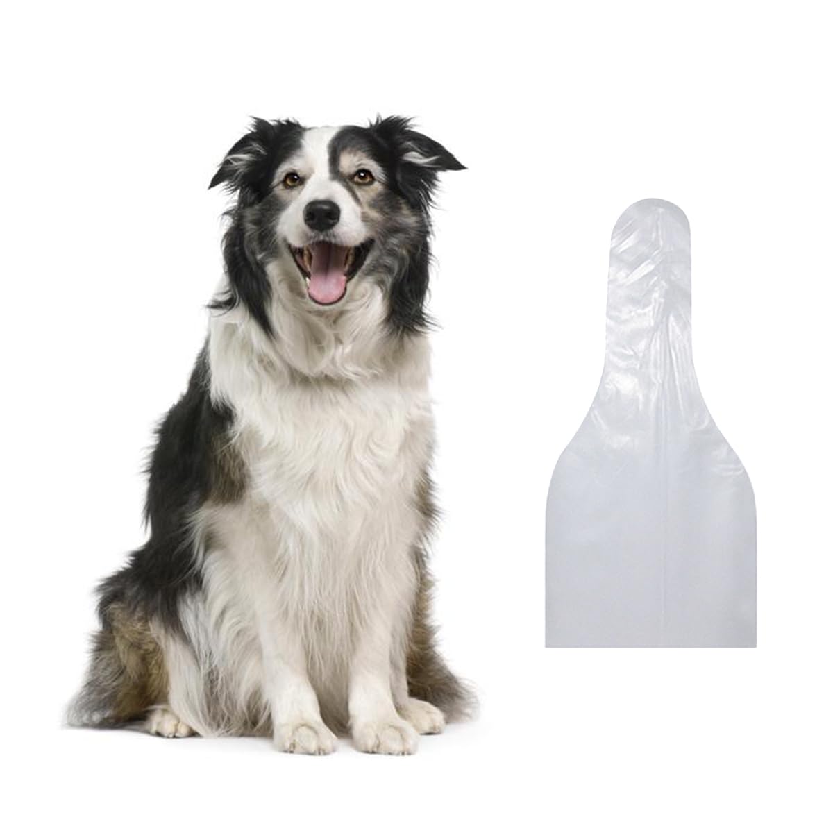 Insemination Kit for Dogs – 100 Disposable Collection Bags for Canine Breeding, Transparent Frosted Plastic, Leakproof & Hygienic, Ideal for Veterinary, Farm & Laboratory Use