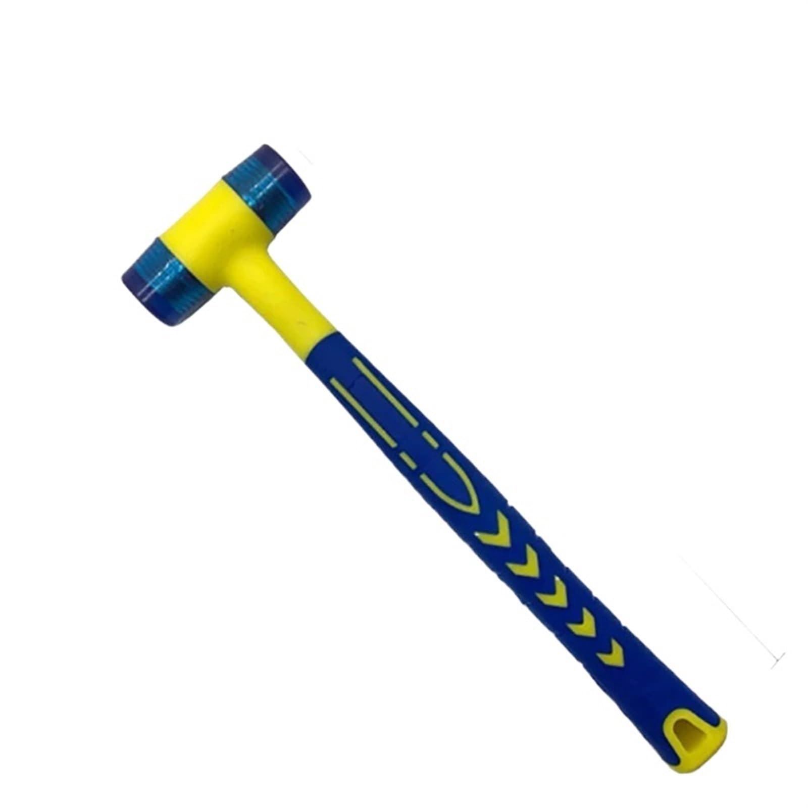 Rubber Hammer, 1Pc Double Headed Installation Hammer, 25mm Rubber with Handle, Detachable Insulated