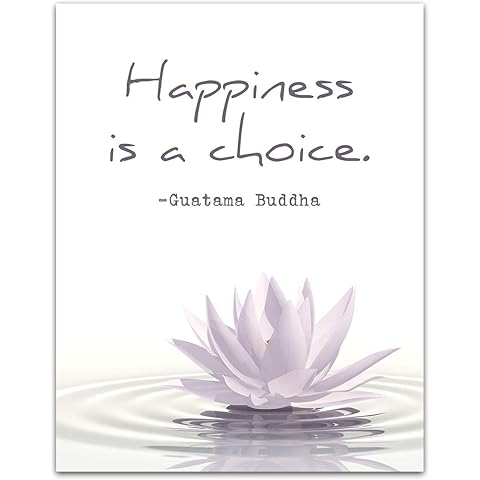 Buddha Quotes Spiritual Wall Art Decor, Minimalist Motivational Posters, Gym Motivational Wall Art, Office Zen Room Decor, Yoga Meditation Room, Zen Wall Art for Living Room (11x14)