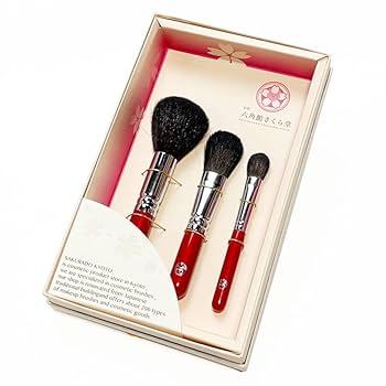 Amazon.co.jp: hina 熊野監修 化粧筆 3本入りギフトセット 雛桜