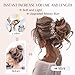 Foaoit Messy Buns Hair Pieces for Womem Fake Hair Bun Extensions Clip in Ponytail Natural Hair Extensions Hairpieces for Womens (Brown mix Natural Blonde)