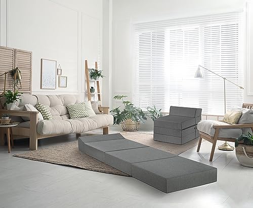 Traumnacht Komfort Gästematratze mit bequemen Kopfteil, 200 x 70 x 15 cm,...