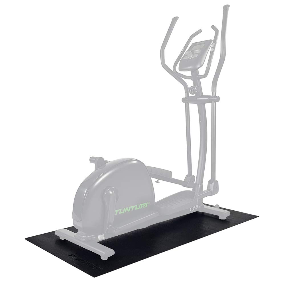 Tunturi-Fitness 14Tusfu120 Alfombrilla Protectora para Máquinas de Musculación, Unisex Adulto, Negro, 200 x 92.5 cm