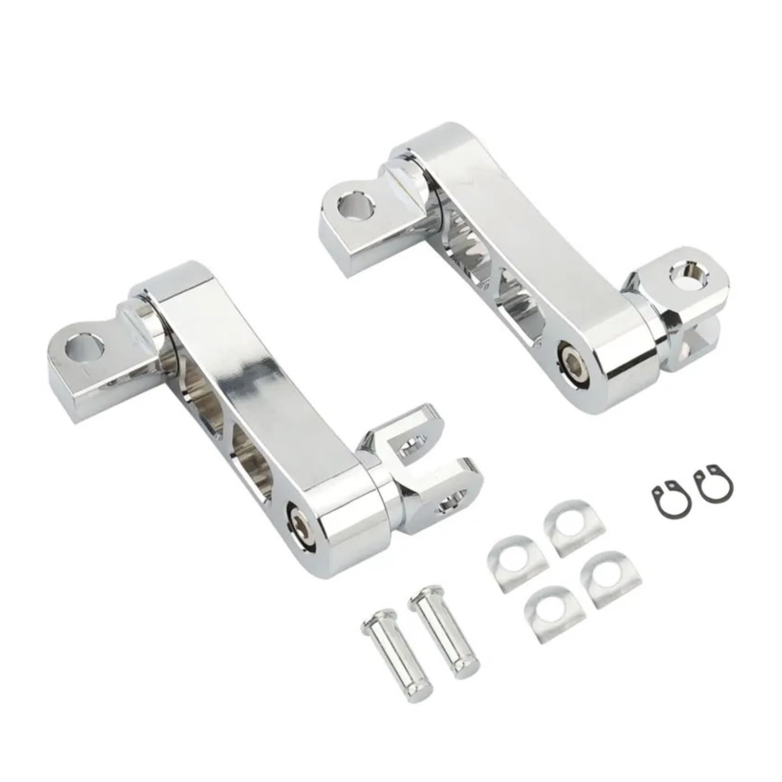 Kit de Montaje de estriberas Ajustables para Pasajero, estriberas de Carretera, Abrazadera de estribera Macho, Extensiones de Soporte, estriberas universales para Motocicleta