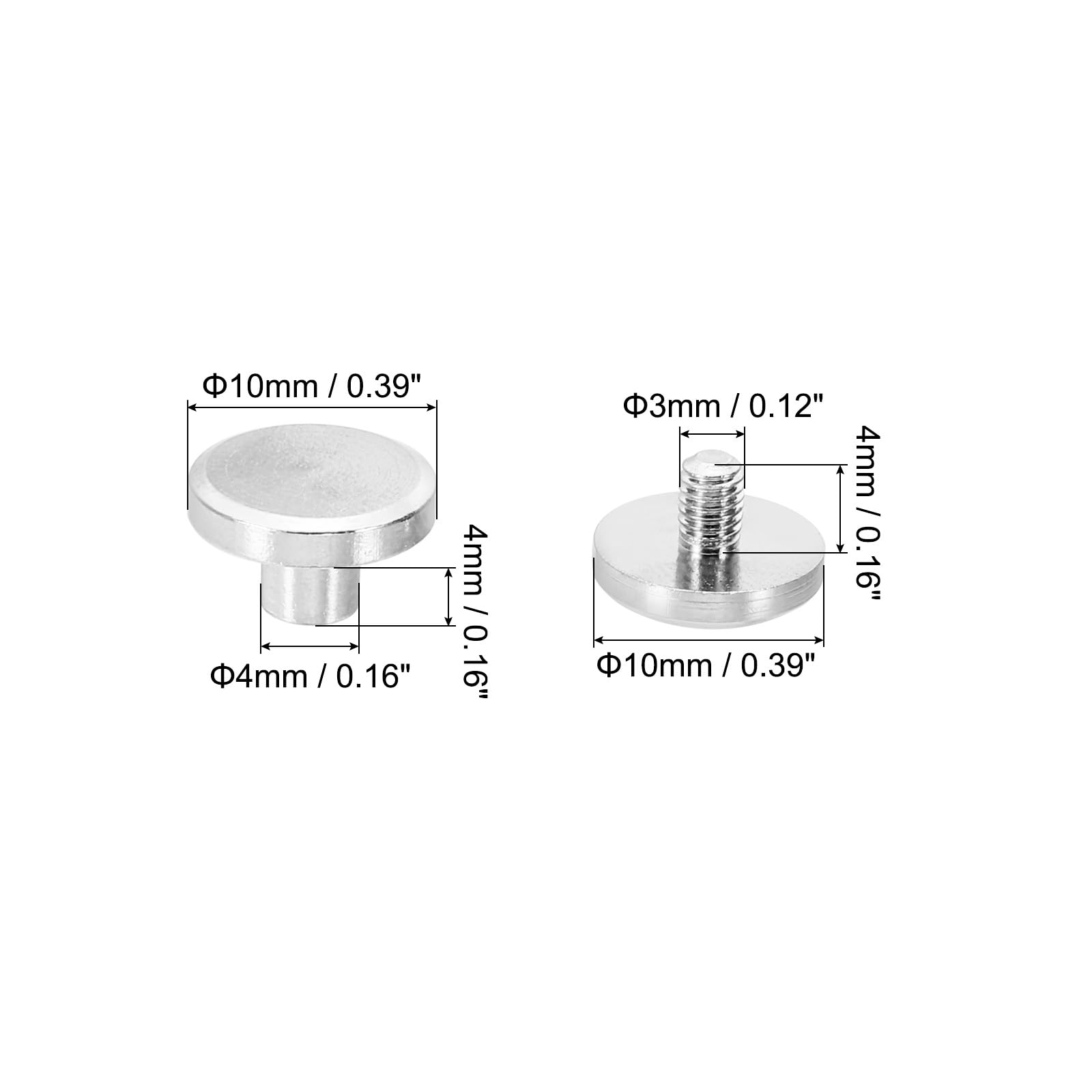 PATIKIL M4x4mm Chicago Screws - Image 2