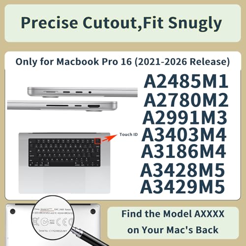 Coque MacBook Pro 16 A3429 A2991 A2485 protection rigide marine - 3