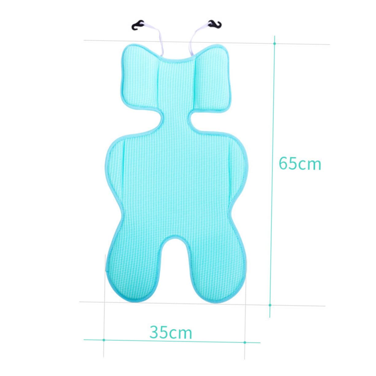 Generic Baby Stroller Cushion Breathable Universal Fit Stroller Seat Cover Machine Wash Soft Material Blue