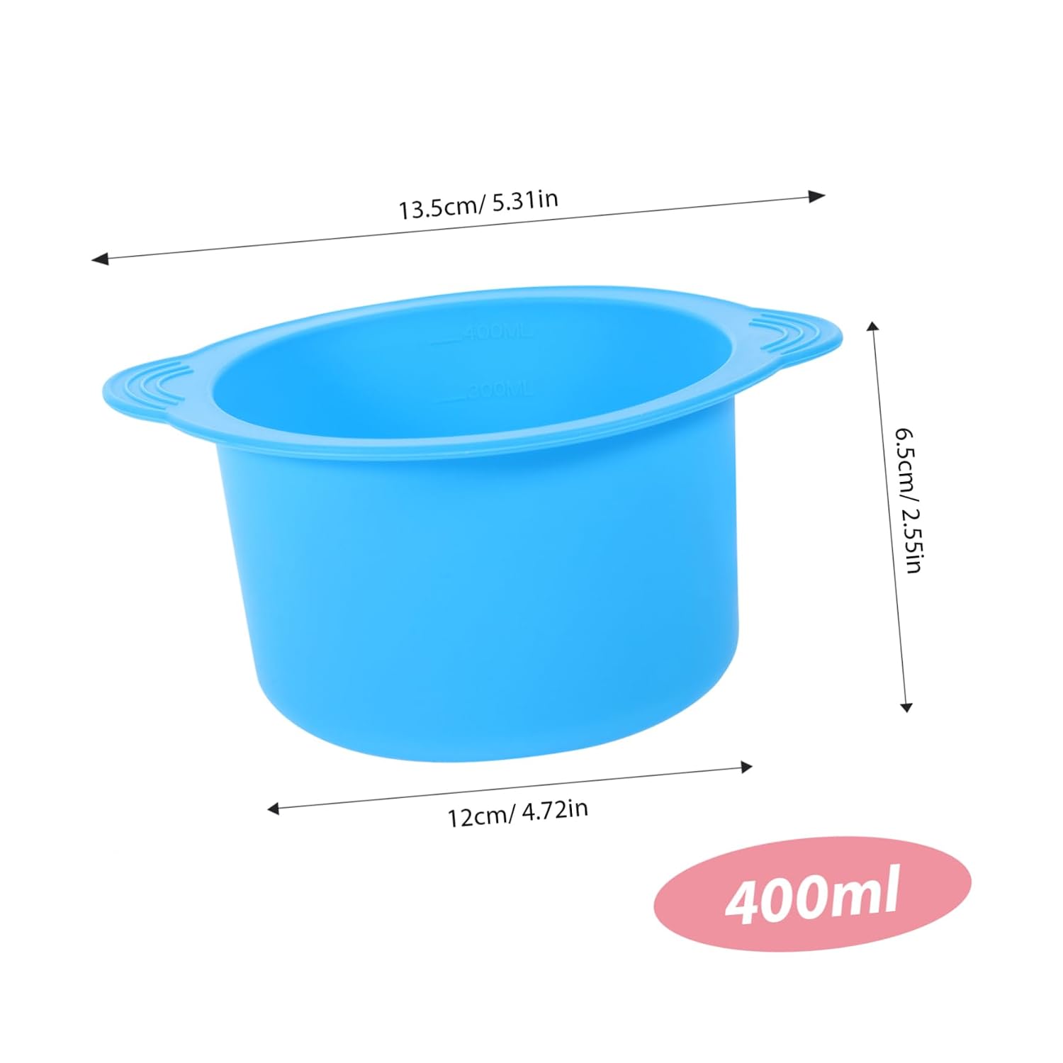Mikinona 5pcs Hair Removal Wax Warmer Replacement Silicone Bowl High-temperature Resistant Wax Liner for Easy Mixing Smooth Application for Professional Waxing