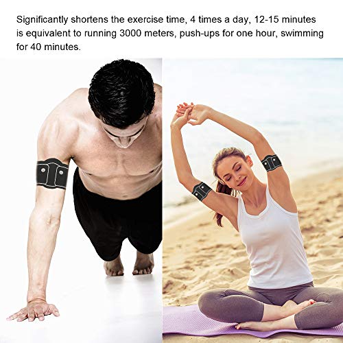 Thigh Trainer, Andoer 2 PCS Estimulador de coxa de braço EMS Muslce Arm coxa adesivo formador adesiv