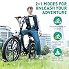 HITWAY BK6SL Vélo électrique 20 * 3,0 Pouces E Bike, Batterie 36V/13Ah, 50-100KM, Moteur 250W, Transmission 7 Vitesses, Cadre Aluminium Vélo Pliable #5