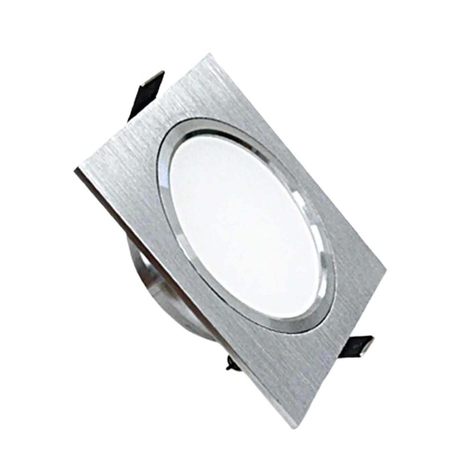 ożywia meble LED Downlights 5 W 10 W Możliwość ściemniania 230 V kwadratowa srebrna szczotka sufitowa LED 15 W dół światło (ciepła biel, 10 W Dimma Blu)