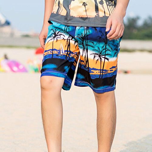 Colygamala Men's Swim Trunks Printed Coconut Palm Tree Casual Board Shorts Swimwear Plus Size(XS-4XL)3