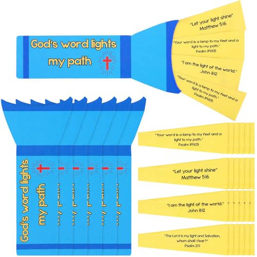 Motipuns 24 Sets Vbs Crafts Christian Sunday DIY Supplies God Religious Vbs Bible Crafts Kit for Church Group Activities(Gods Light)