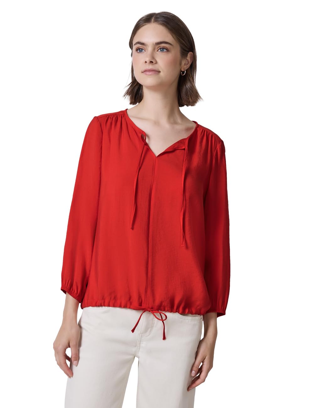 Street One Studio Tunika in Unifarbe Mandarin red 40
