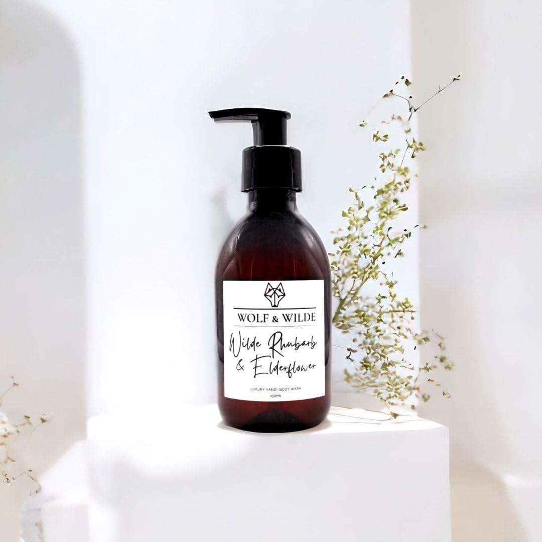 Wilde Rhubarb & Elderflower Luxury 2 In 1 Liquid Soap - Hand & Body 250ML, 250 ml (Pack of 1)