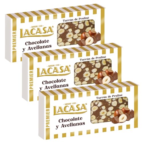 Lacasa 3x Turrón de Chocolate y Avellanas 250 G