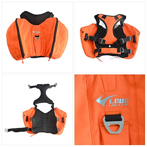 Dog-Backpack-for-Hiking-Multifunctional-Dog-Day-Pack-Zippered-Travel-Dog-Saddle-Bag-Outdoor-Hiking-Backpack-with-2-Capacious-Side-Pockets-for-Small-Medium-Large-Dogs-Orange-XS - Cucciolini Doodles Dog-Backpack-for-Hiking-Multifunctional-Dog-Day-Pack-Zippered-Travel-Dog-Saddle-Bag-Outdoor-Hiking-Backpack-with-2-Capacious-Side-Pockets-for-Small-Medium-Large-Dogs-Orange-XS