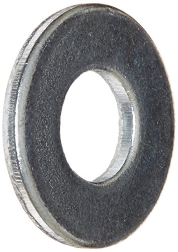 Steel Flat Washer, Zinc Plated Finish, ASME B18.22.1, 1/4 Screw Size, 9/32 ID, 5/8 OD, 0.065 Thick (Pack of 100)