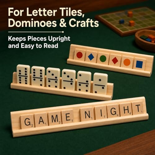 Set 20 Soportes de Madera para Fichas de Scrabble miniatura 6
