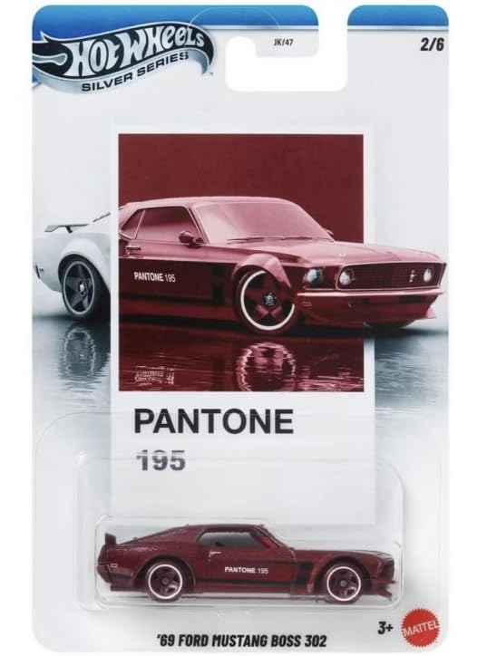 Hot Wheels Silver Series Pantone 195 '69 Ford Mustang Boss 302 1:64 miniatura 1