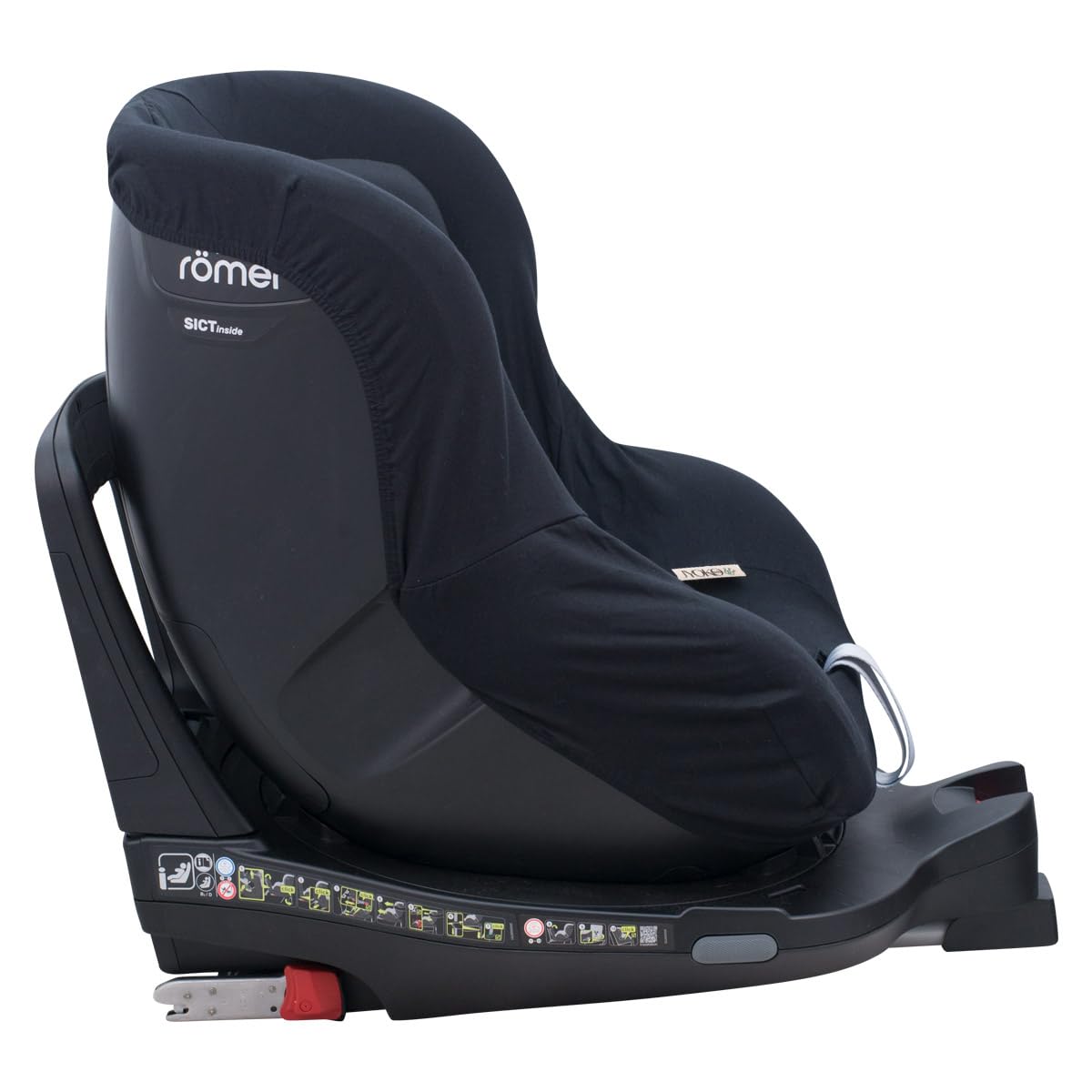 JYOKO Kids Housse compatible avec Romer Dualfix, Swingfix (Black Series)