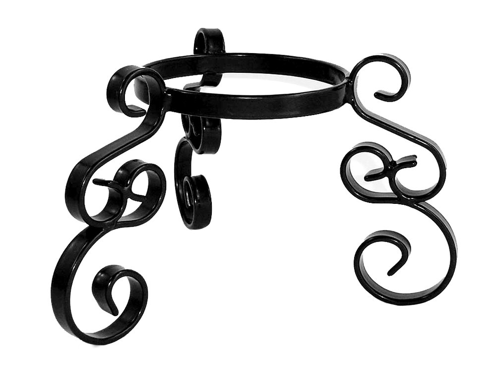 Garden Pride Decorative Plant Pot Holder / Plant Pot Stand - Plant Pot Ring / Scrolled Plant Pot Legs - For Plant Pot, Flower Pot and all Terrracotta Pots (12" Diameter Ring)