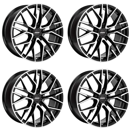 4x Carmani alloy rims 20 Ludwig 6.5x16 ET50 5x108 black polish