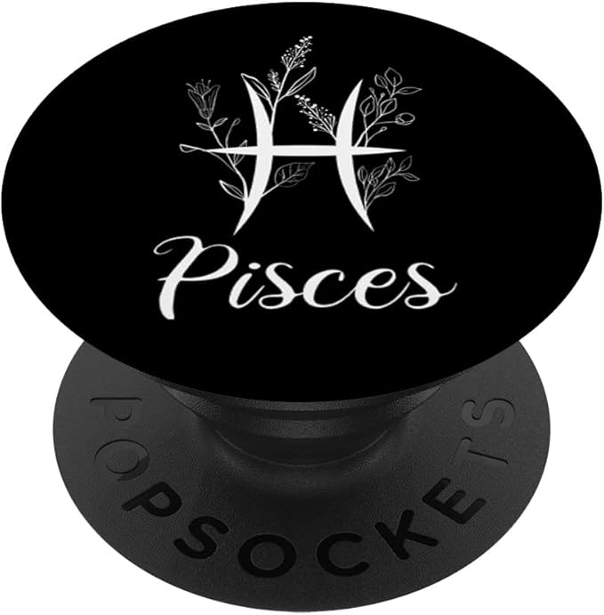Cottagecore Aesthetic Pisces Zodiac Sign Horoscope PopSockets Standard PopGrip