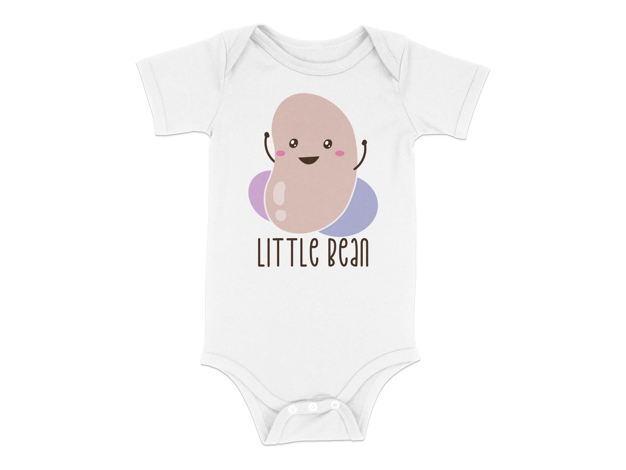Seek Buy LoveCute Little Bean Graphic Romper, Unisex Baby Bodysuit, Kawaii Baby Onesie, Infant One-Piece, Newborn Gift, Playful Clothes, Soft Cotton (3-6 Months)