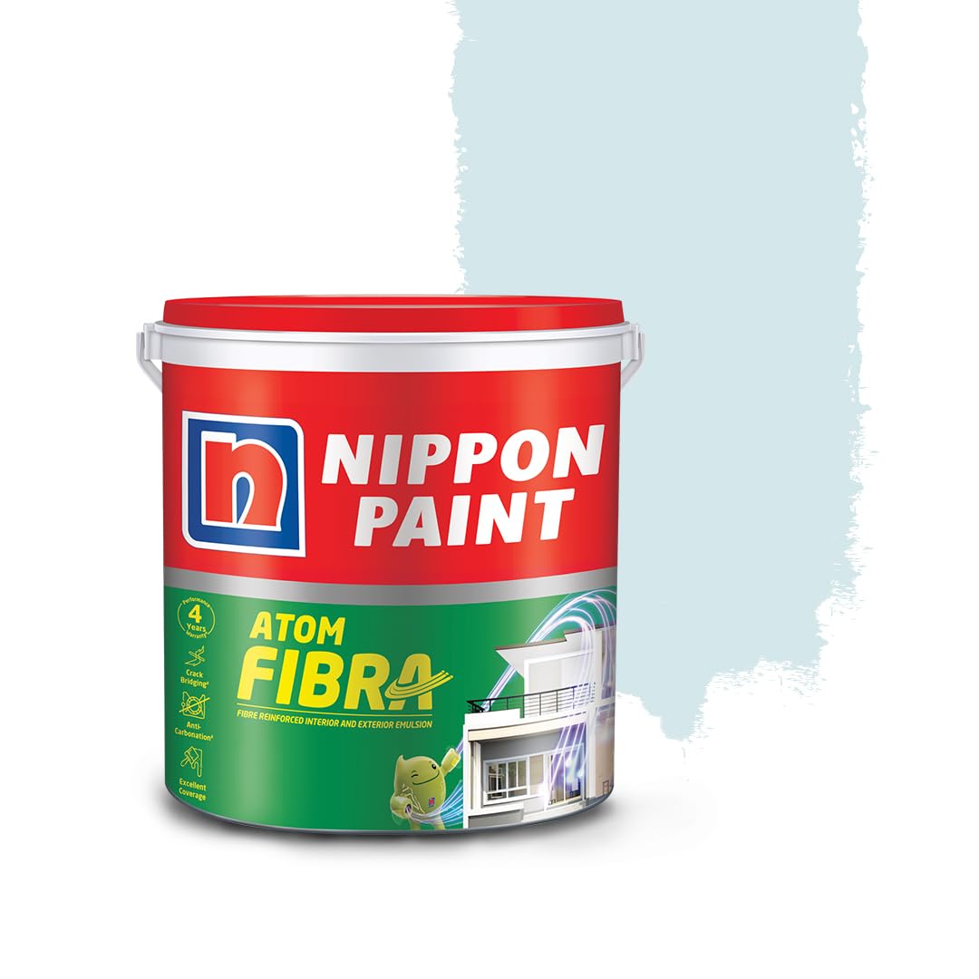 Nippon Paint Atom Fibra 2 In 1 Interior & Exterior Emulsion 1 L Blue (Equalizer)