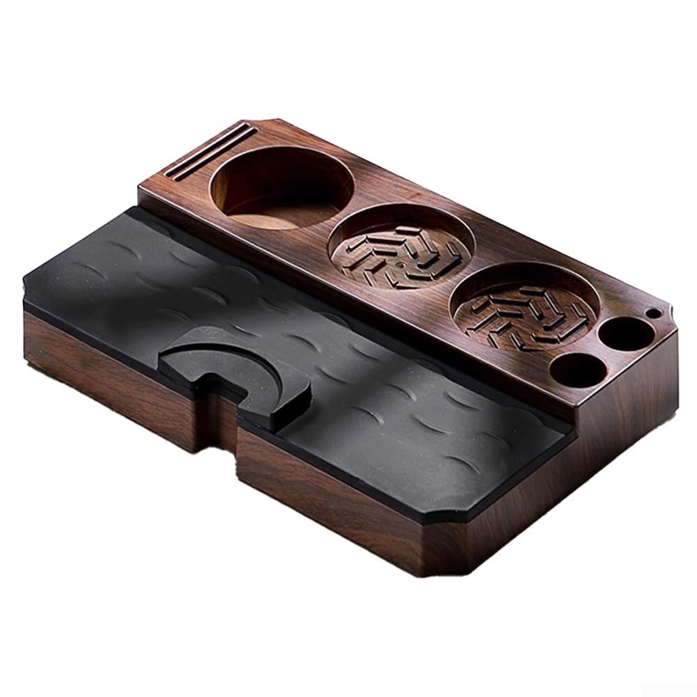 Per Espresso Tamper Station, effetto legno, antiscivolo, 58 mm, per