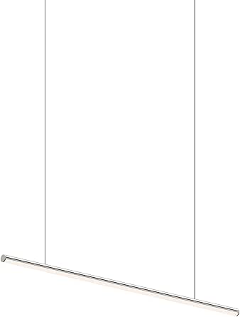 Sonneman Modern Lighting 3775.01-35 Fino 1-Light LED Hanging Pendant Lighting Fixture for Kitchen Island, Dining Room or Living Room with 20' Adjustable Cable - 3500K - 36" - Polished Chrome